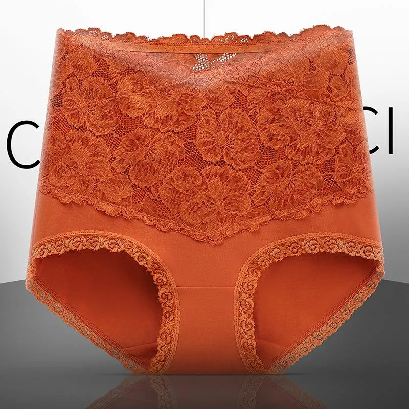 High-waisted antibacterial Lace Gynecological Panties