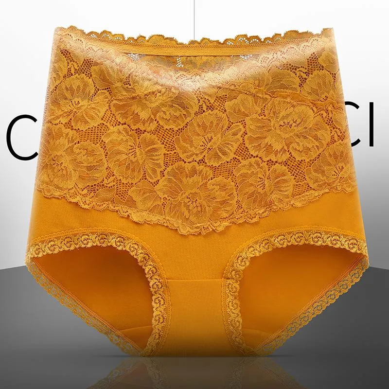 High-waisted antibacterial Lace Gynecological Panties