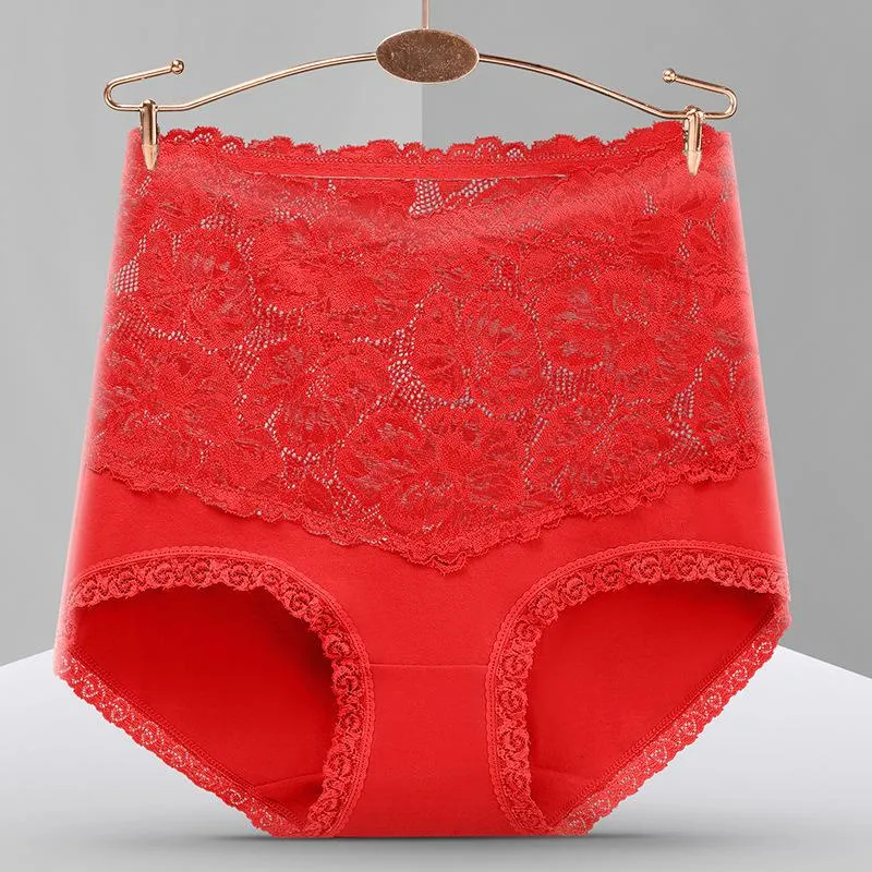 High-waisted antibacterial Lace Gynecological Panties