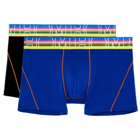HOM Boxer Briefs - Carl #2 - Black/Bright Blue 2 Pack