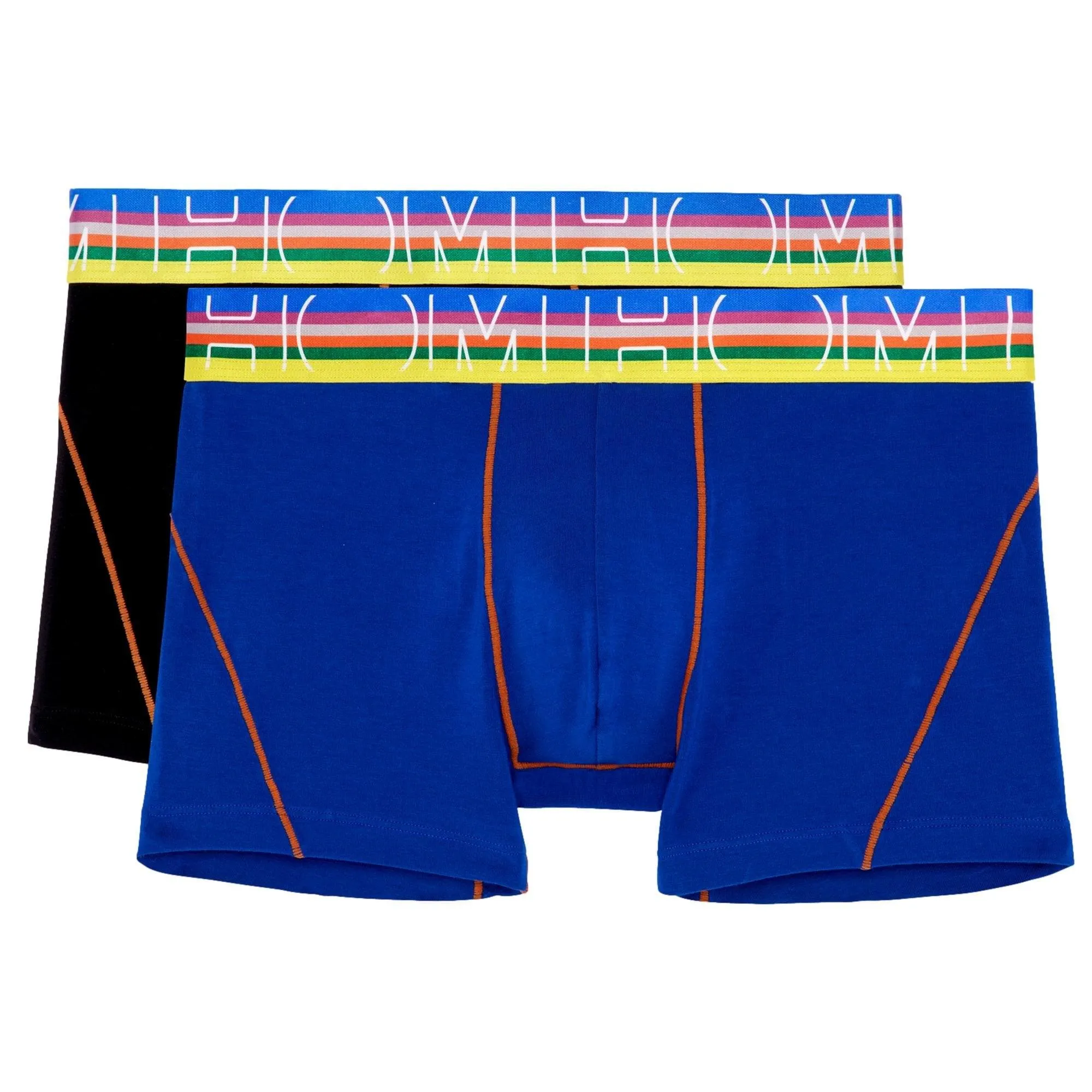 HOM Boxer Briefs - Carl #2 - Black/Bright Blue 2 Pack