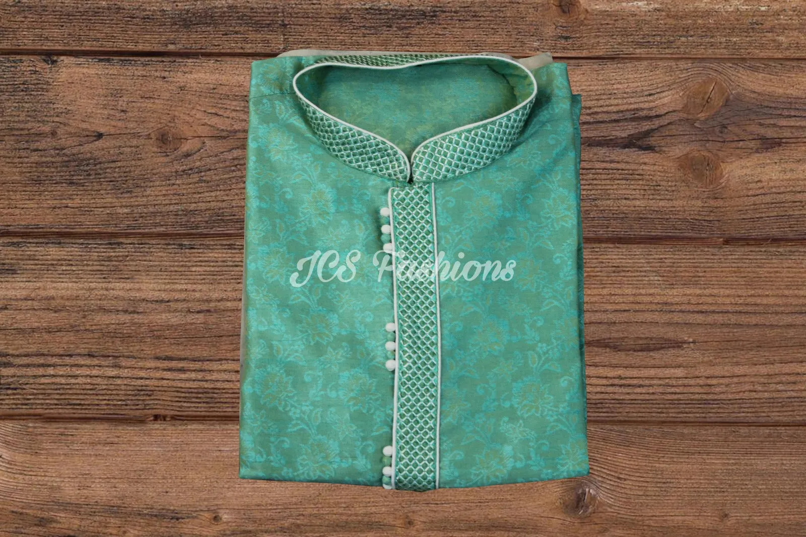 Indian Men's Silk Cotton Long Sleeves Kurta Pajamas for Men's Dressing Gift