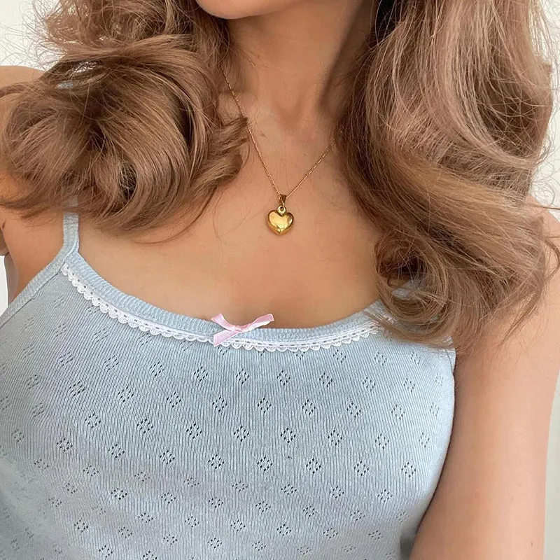 Jamisyn Eyelet Lace Cami Set