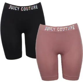 JUICY COUTURE Women's Seamless Shaping Bike Shorts 2 pack