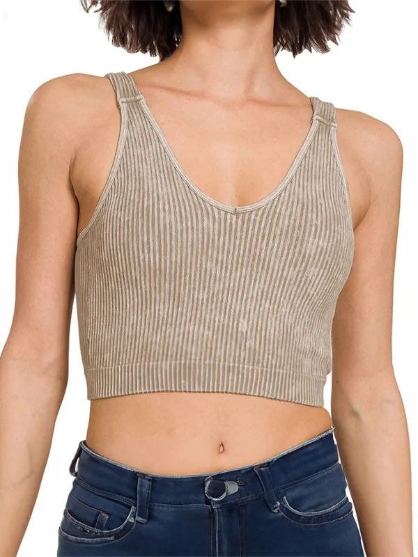 Junia Women's Solid Color Sports Casual Camisole