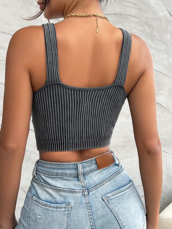Junia Women's Solid Color Sports Casual Camisole