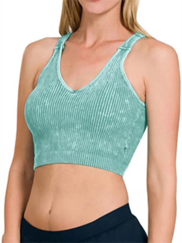 Junia Women's Solid Color Sports Casual Camisole
