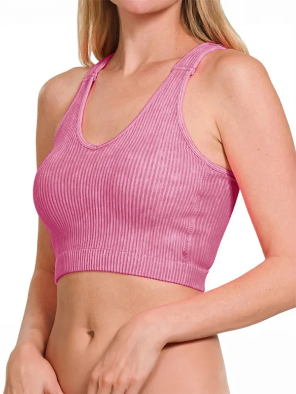 Junia Women's Solid Color Sports Casual Camisole