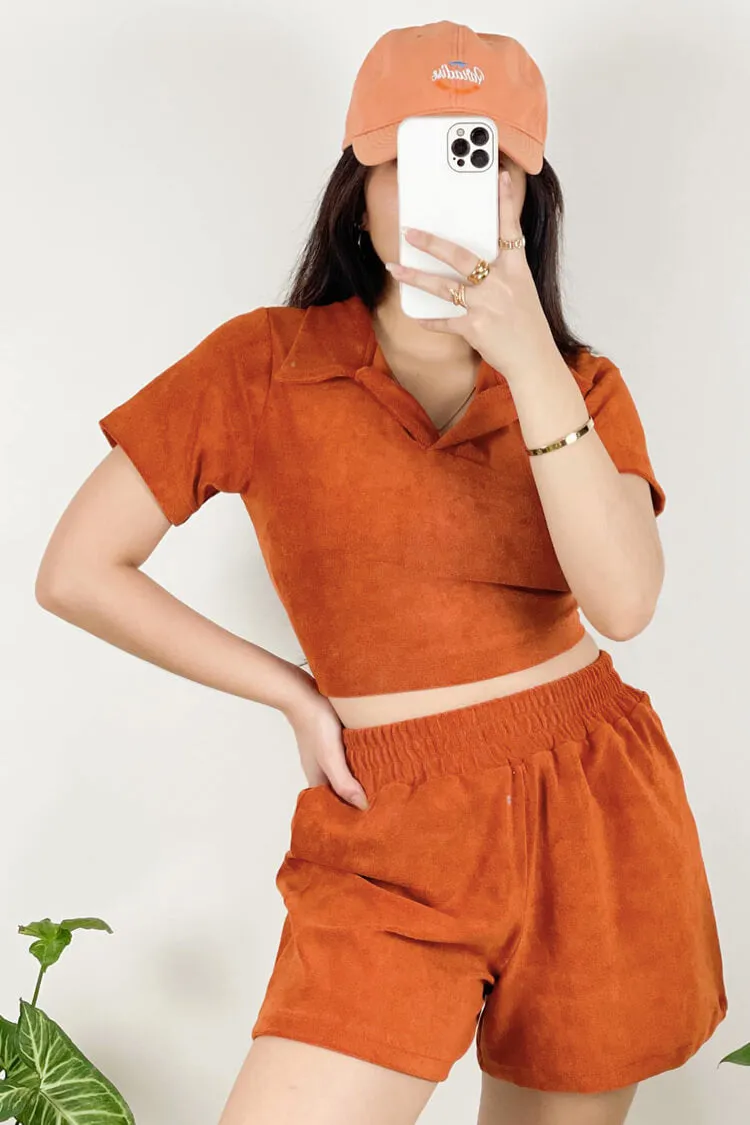 Karla Cropped Polo and Shorts Coordinates