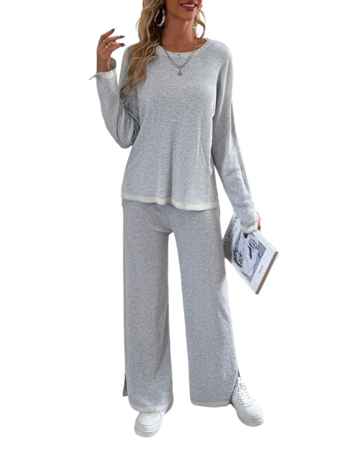 Lily Clothing Two Piece Loungewear Set - Cwstb0371