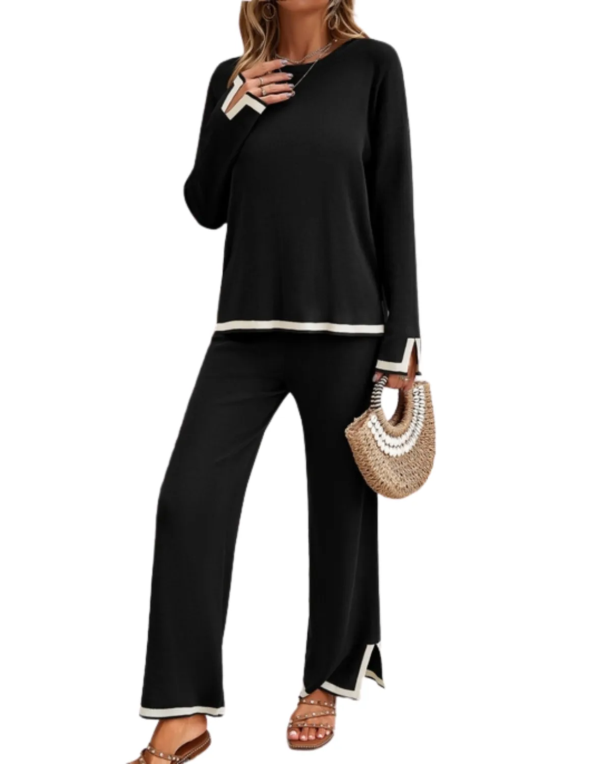 Lily Clothing Two Piece Loungewear Set - Cwstb0371