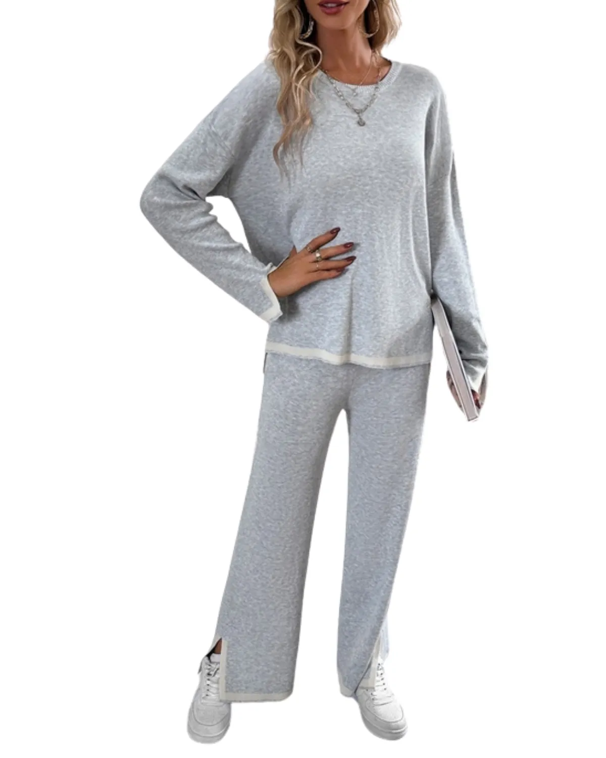 Lily Clothing Two Piece Loungewear Set - Cwstb0371