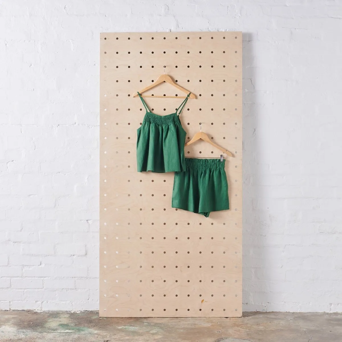 Linen Sets in Forest Green