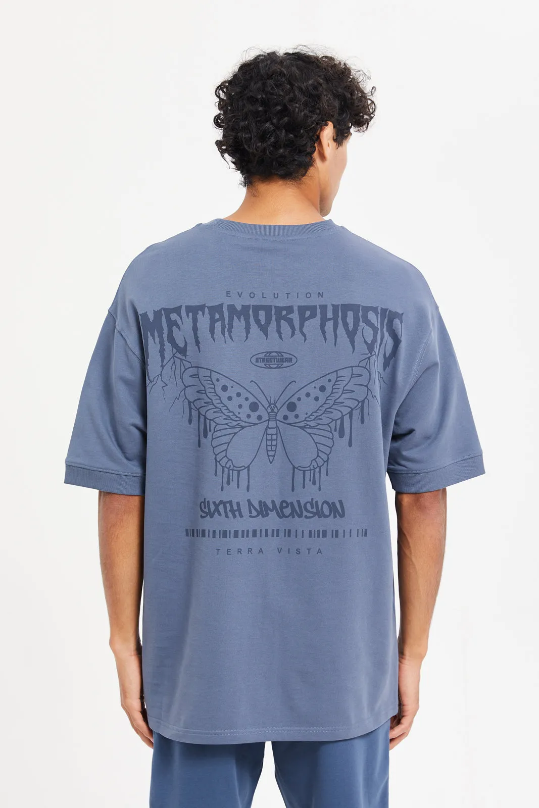 Men Blue Lounge T-Shirt
