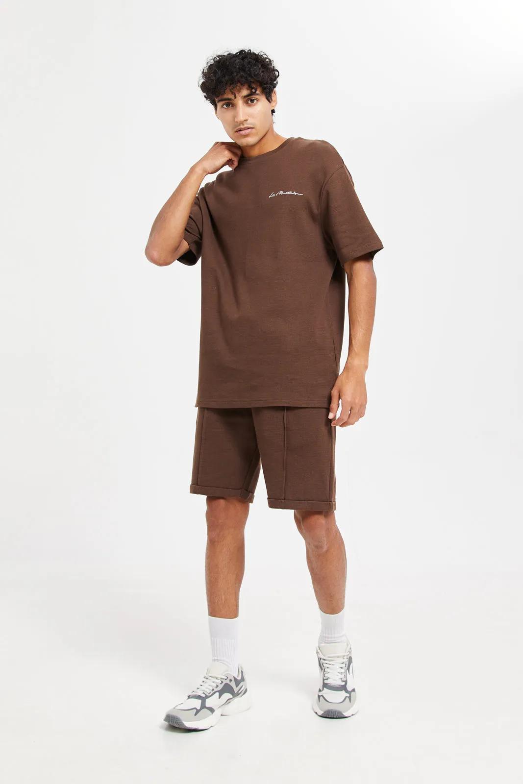 Men Brown Lounge Shorts