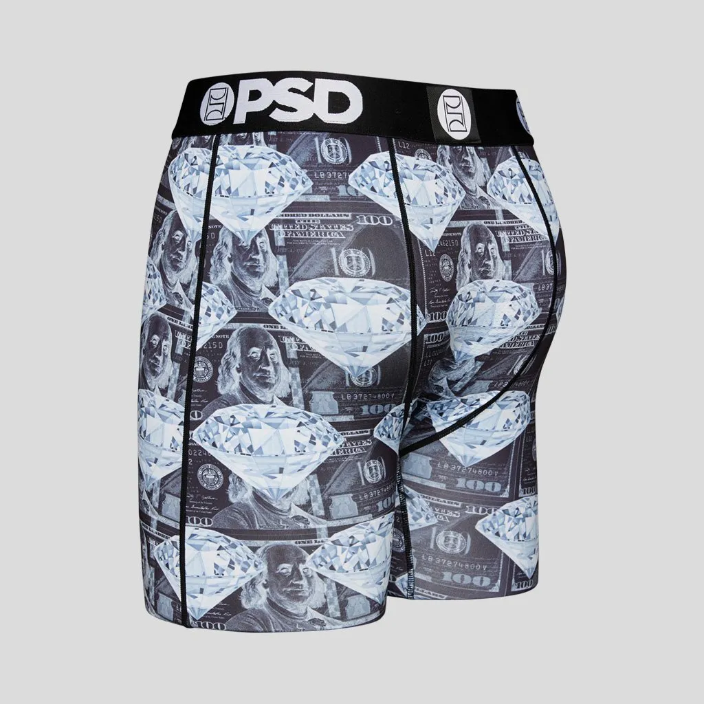 Men's PSD Dark Money Diamonds Boxer Briefs