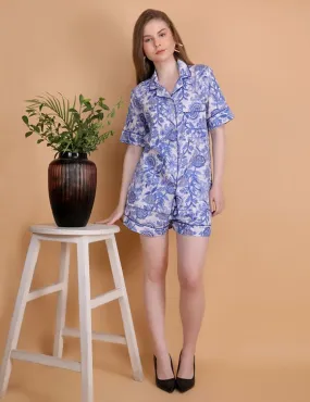 Mia- Hand Blockprint Cotton Shorts Set