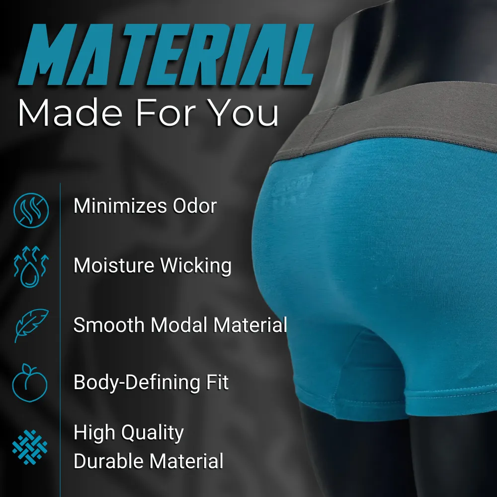 Modal 7in Boxer Briefs No Fly 6pk Black