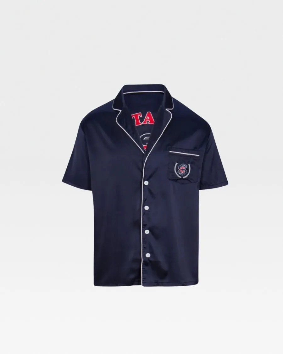 Navy Star Status Diddy Shirt and Shorts Set