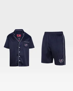 Navy Star Status Diddy Shirt and Shorts Set
