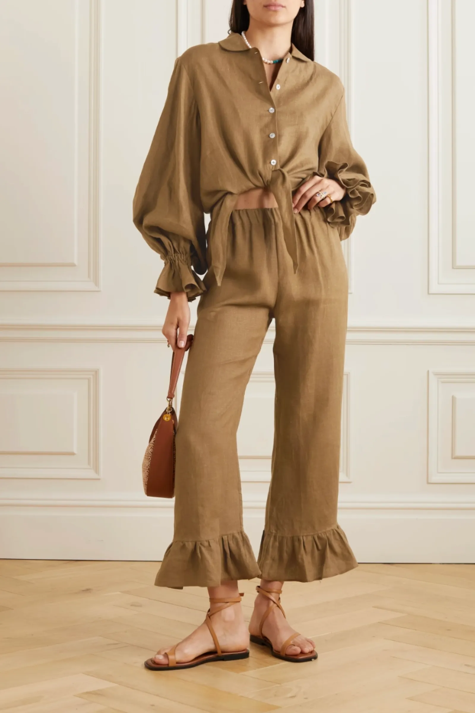   NET SUSTAIN Rumba Organic Linen Pajama Set
