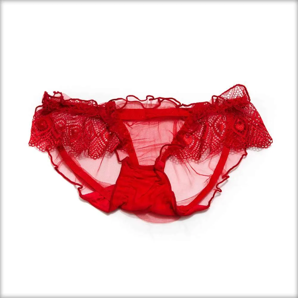 Net Transparent Pink Panty
