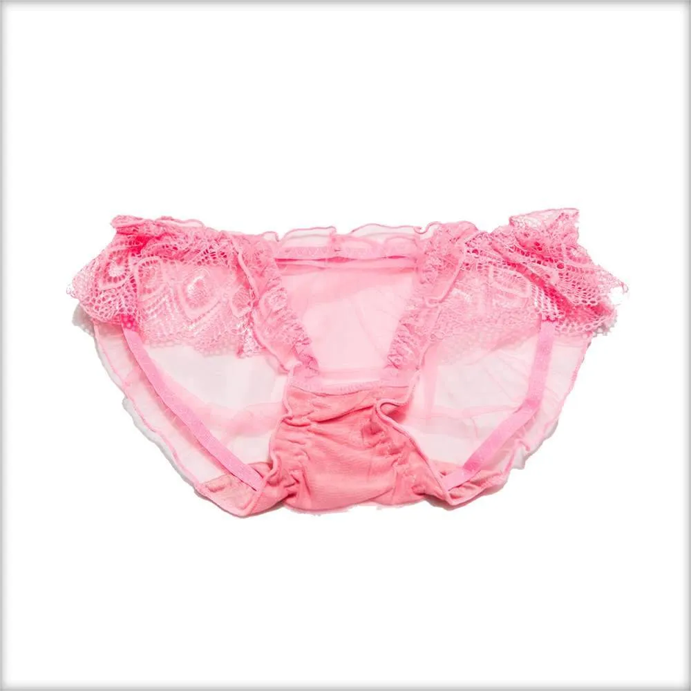 Net Transparent Pink Panty