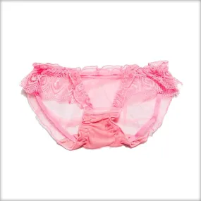 Net Transparent Pink Panty