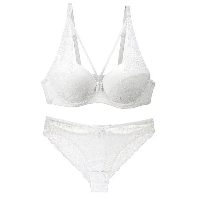 New Push Up Women's Bra Briefs Set