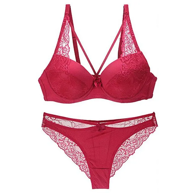 New Push Up Women's Bra Briefs Set