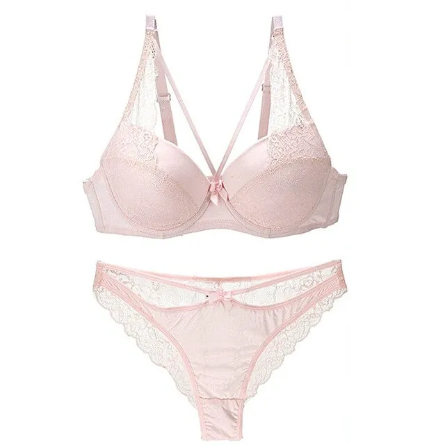 New Push Up Women's Bra Briefs Set