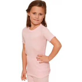Octave® Girls Thermal Underwear Fancy Knit Short-Sleeved Vest