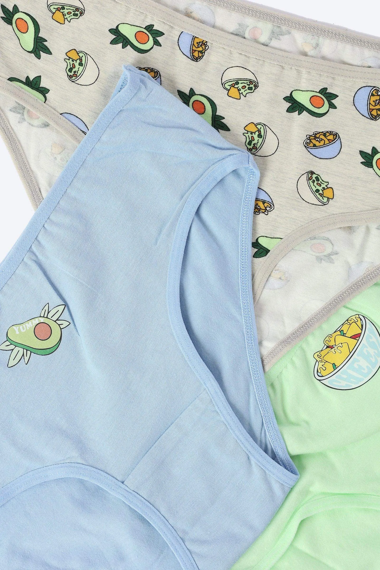 Pack of 3 Printed Brief Panties