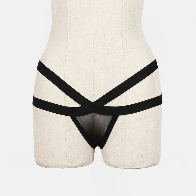 Panties High Waist Lingerie Transparen Nylon