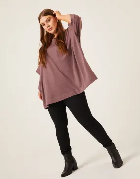 Plus Size Crewneck Oversized Knit Tee
