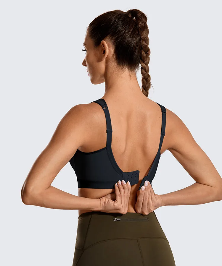 Plus size lightweight wireless medium impact non-padded sports bra (Size 32/70C - 44/100F)