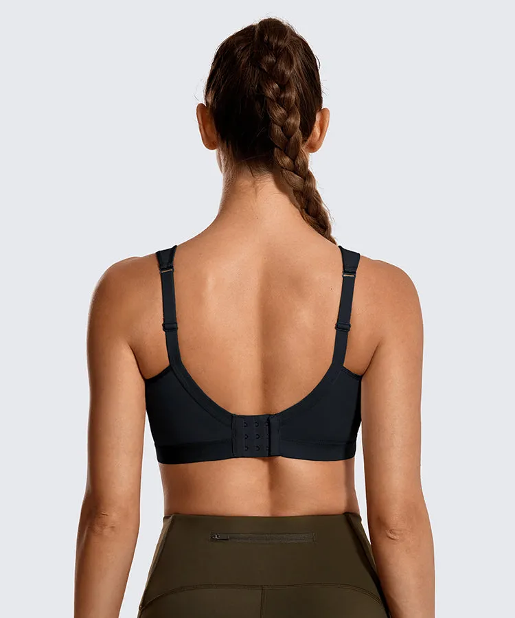 Plus size lightweight wireless medium impact non-padded sports bra (Size 32/70C - 44/100F)