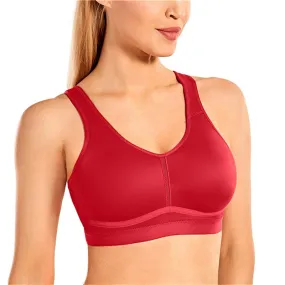 Plus size lightweight wireless medium impact non-padded sports bra (Size 32/70C - 44/100F)