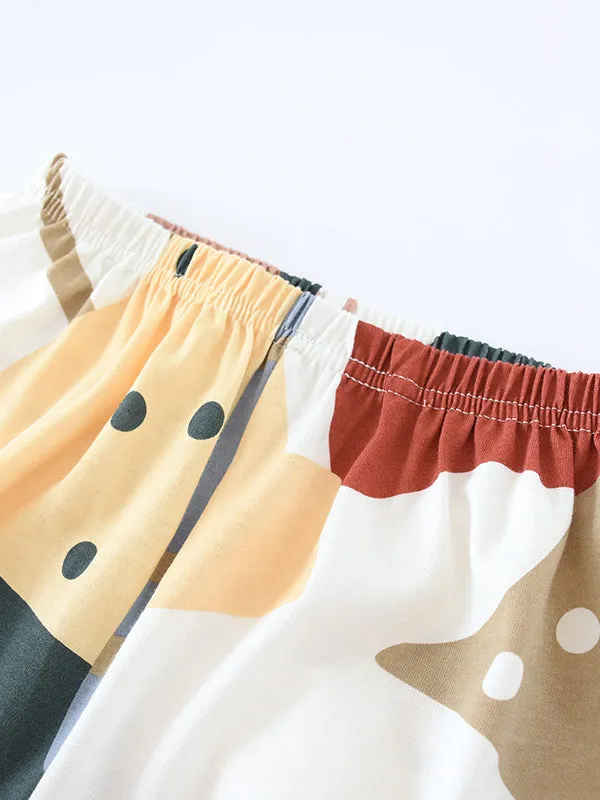 Pockets Cotton Couple Pajama Set