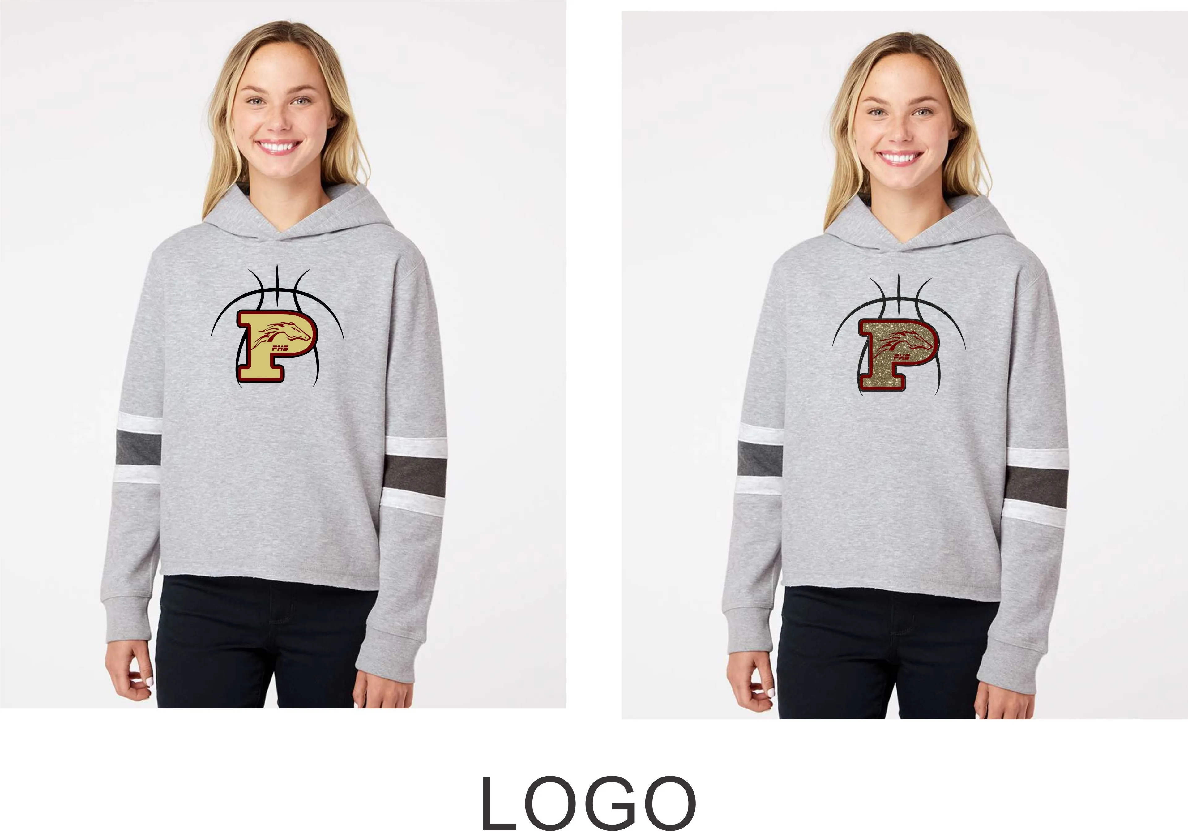 Pondo Basketball Ladies Thermal Lined Hoodie - Matte or Glitter