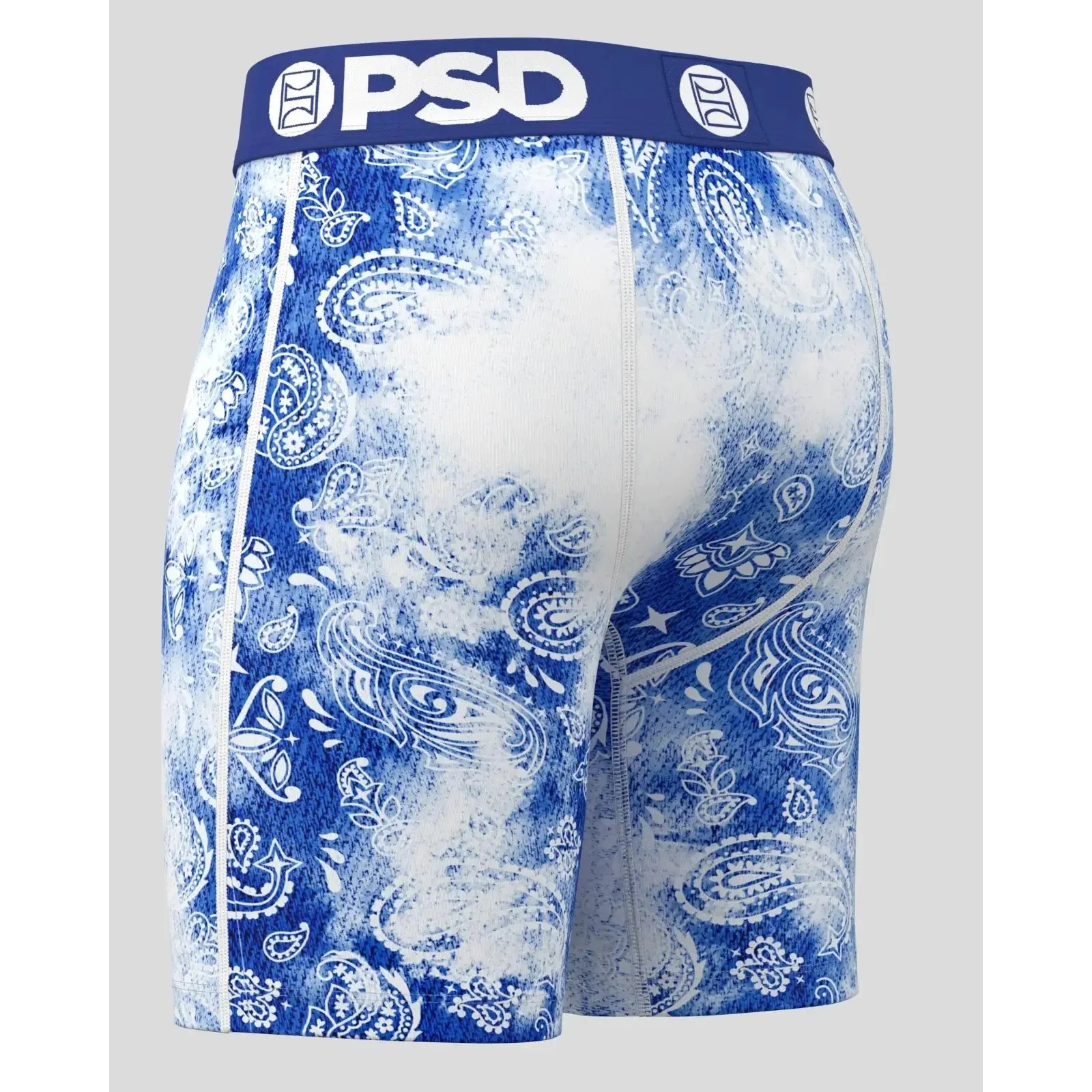 PSD Men's Multicolor Bandana Blues Modal Boxer Briefs Medium Underwear - 224180100-MUL-M