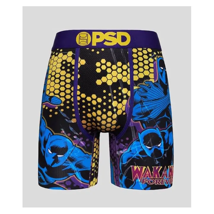PSD Men's Multicolor Black Panther Boxer Briefs Medium Underwear - 224180145-MUL-M