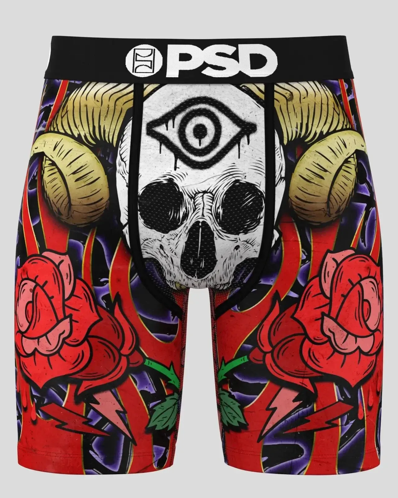 PSD Men's Multicolor Bones Boxer Briefs Medium Underwear - 224180065-MUL-M