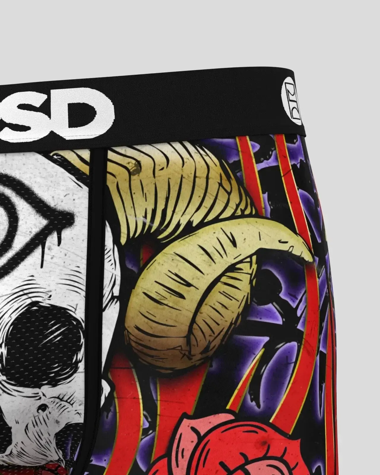 PSD Men's Multicolor Bones Boxer Briefs Medium Underwear - 224180065-MUL-M