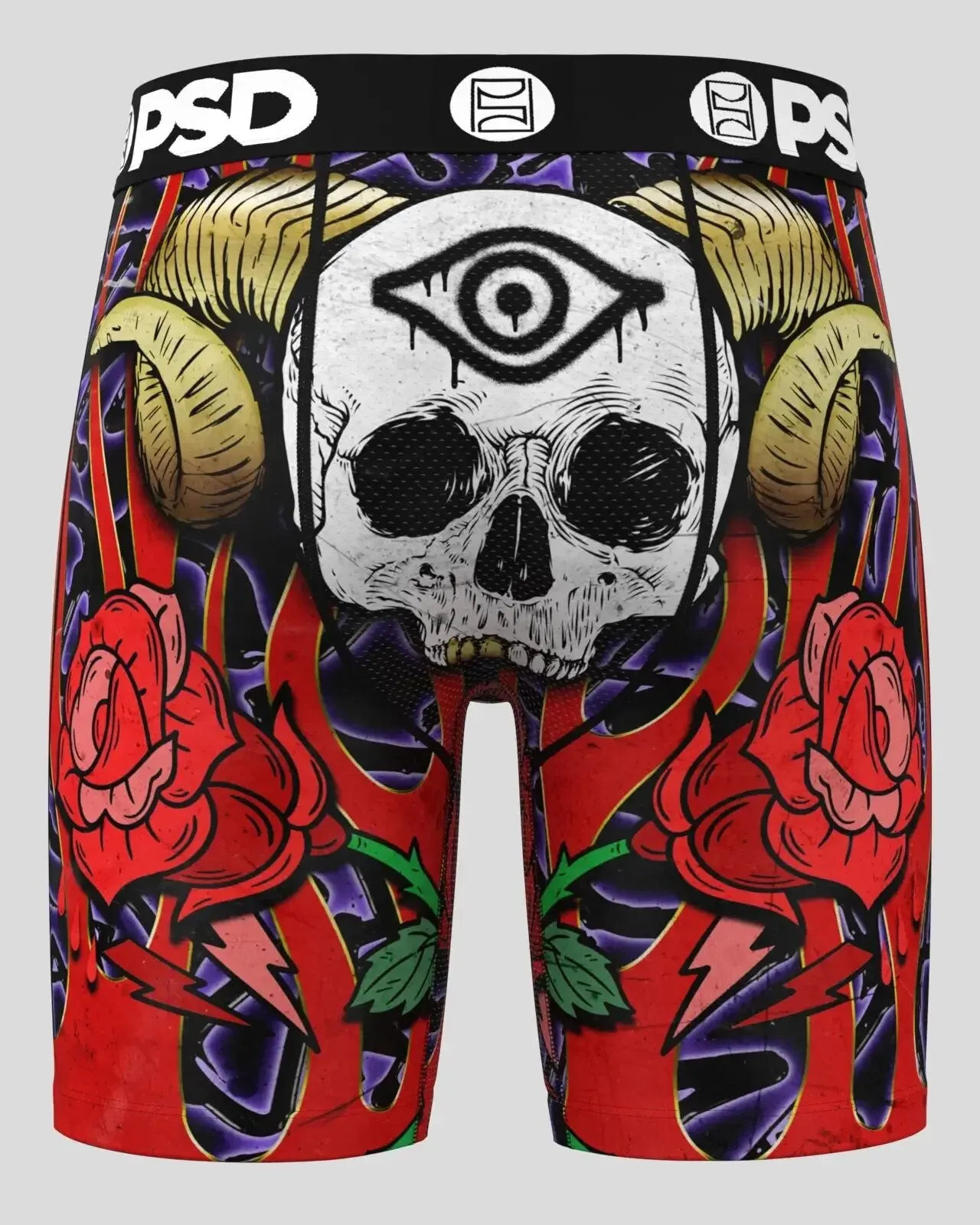 PSD Men's Multicolor Bones Boxer Briefs Medium Underwear - 224180065-MUL-M