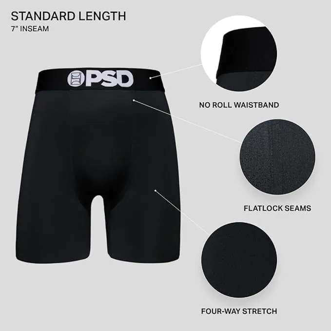 PSD Men's Multicolor Breathable And Supportive With Moisture-Wicking Fabric Cocky Boxer Briefs Large Underwear - 224180143-MUL-L