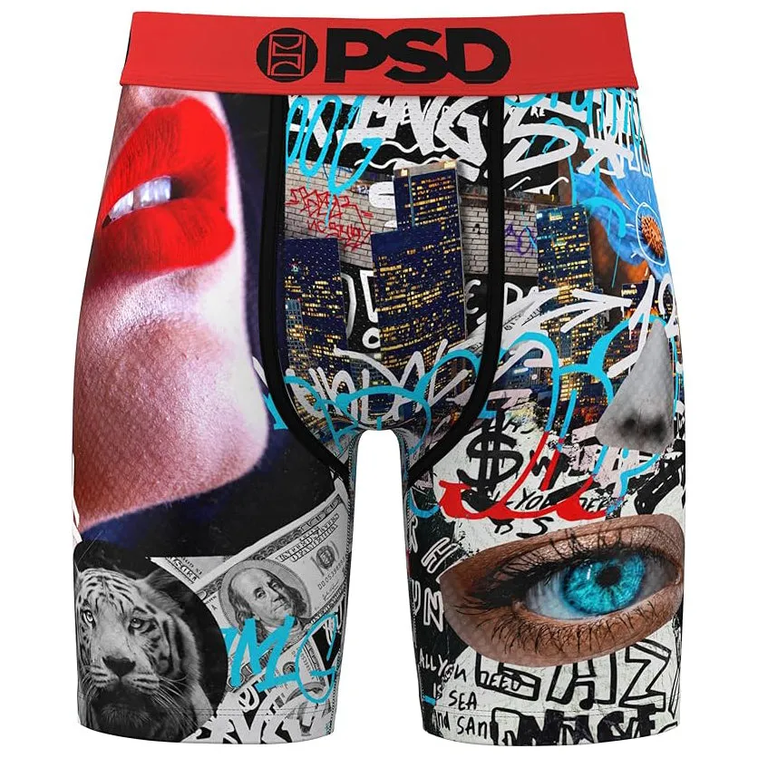PSD Men's Multicolor Dreamer Boxer Briefs Small Underwear - 224180067-MUL-S