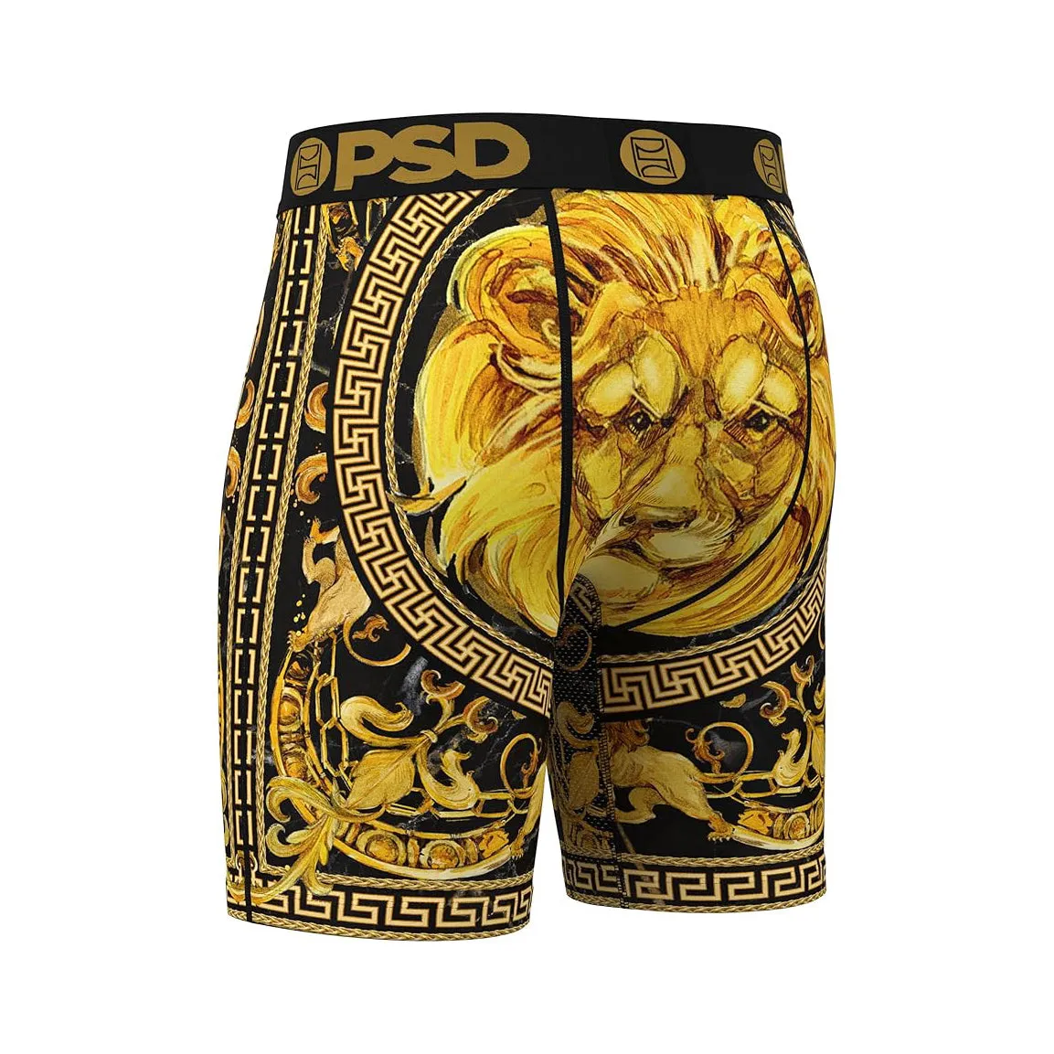 PSD Men's Multicolor Greek Gold Boxer Briefs Medium Underwear - 324180050-MUL-M