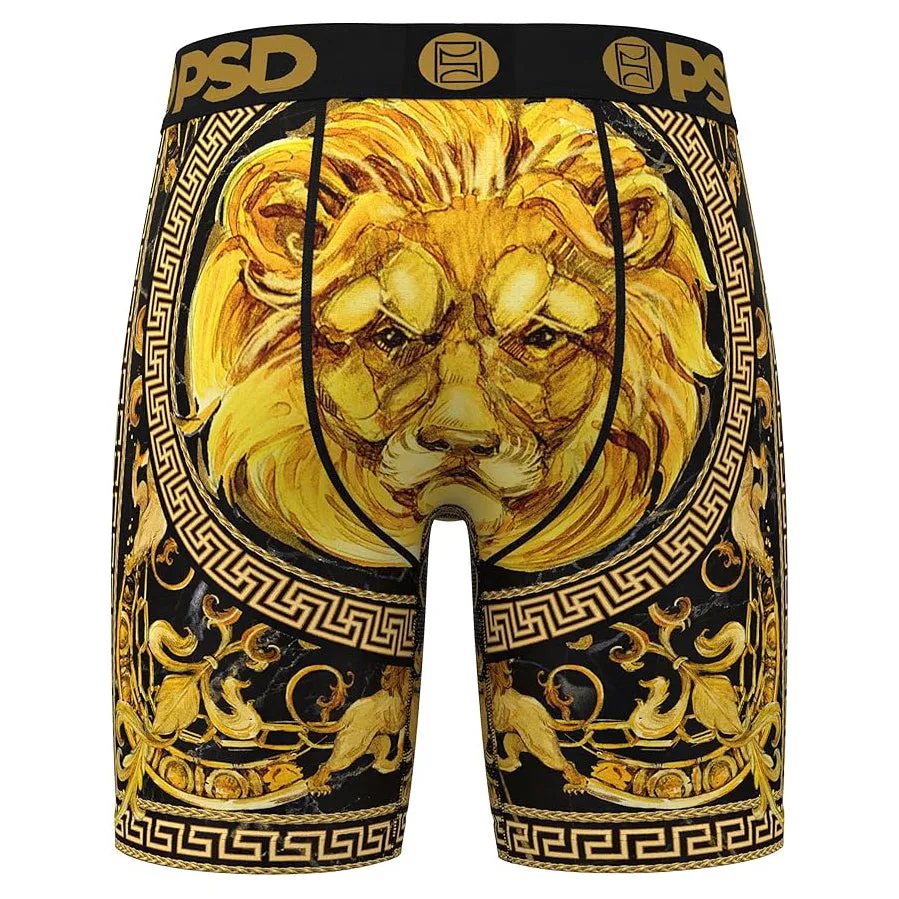 PSD Men's Multicolor Greek Gold Boxer Briefs Medium Underwear - 324180050-MUL-M