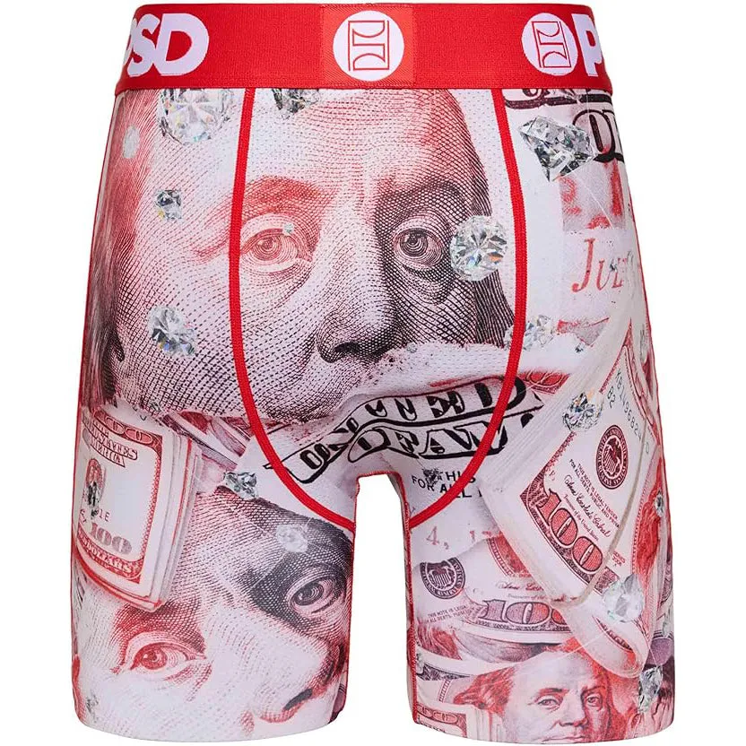 PSD Men's Multicolor Hunned Boxer Briefs Large Underwear - 124180002-MUL-L